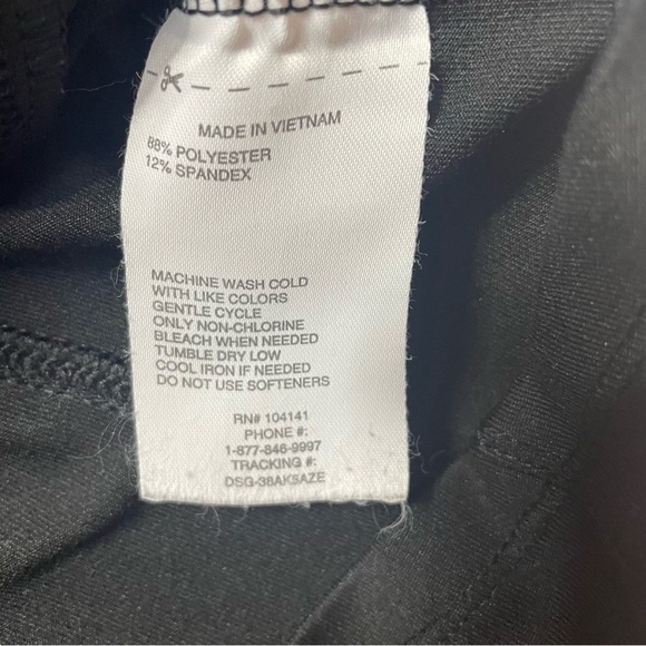 DSG Black Athletic Jacket Rainbow Zipper Girl’s Size Small (8-9) - Picture 3 of 10